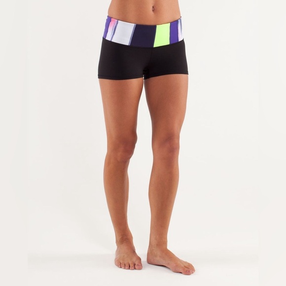 Lululemon Boogie Short Black Quilt 5 Size 4 Style Number: W7284S - Picture 1 of 9